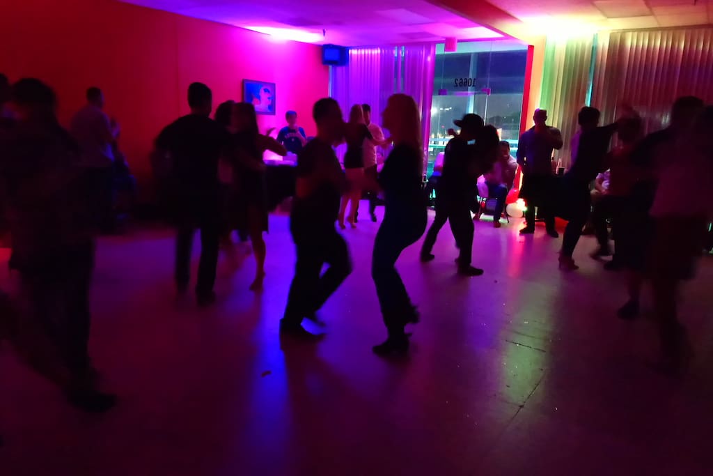 The main room is great for hosting events of ANY kind such as dance parties, art shows, karaoke, private dance lessons, meetings, and photography.