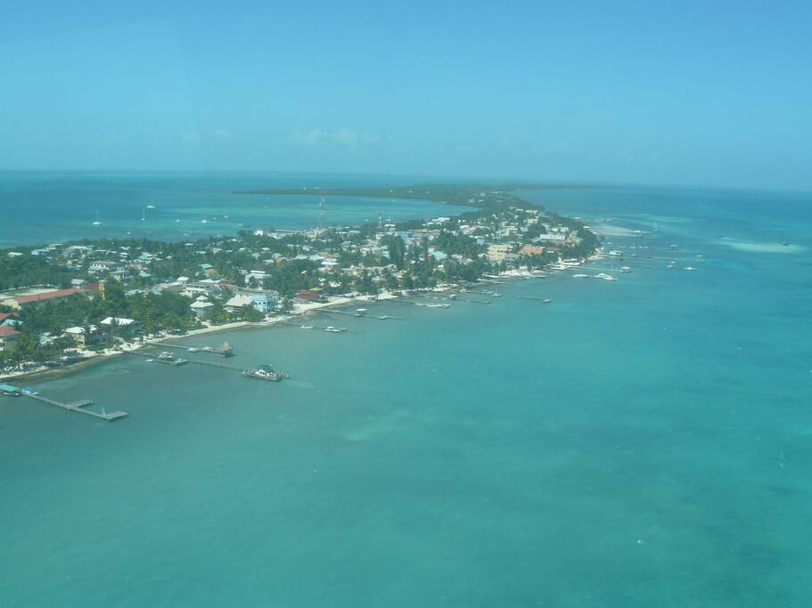 We are on beautiful Ambergris Caye island.