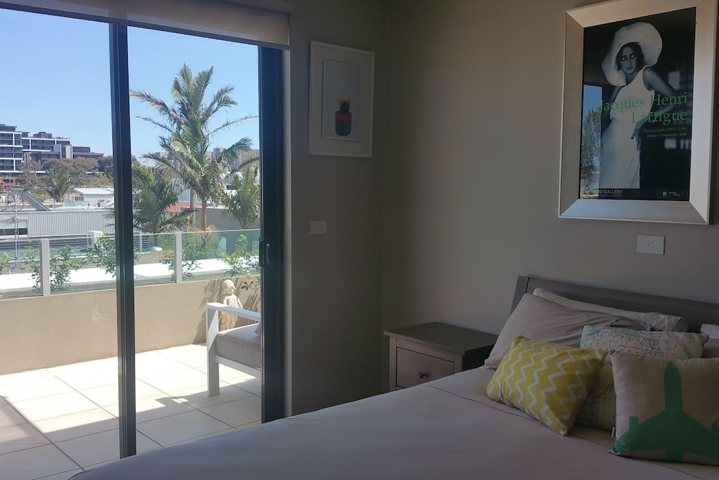 Direct access to the balcony and outdoor couch