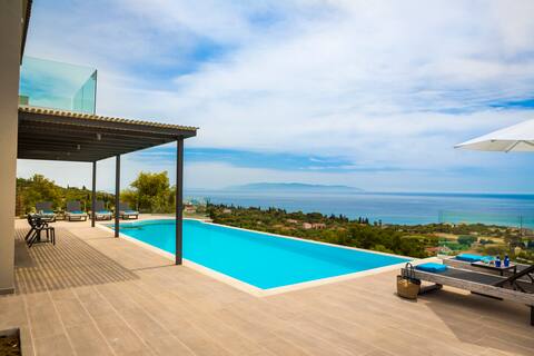 Colorvillas-Villa Blue with private pool-Trapezaki