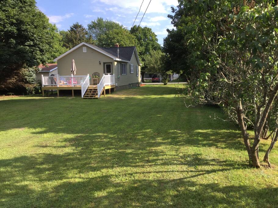 Spacious private back yard