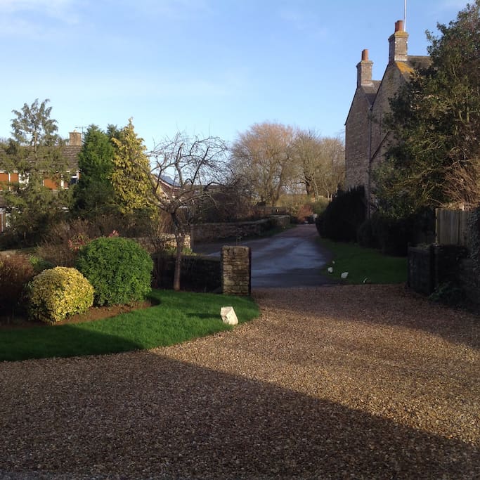 Ample parking on drive