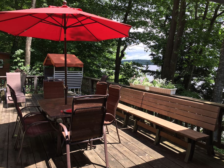 Our balcony with lake view