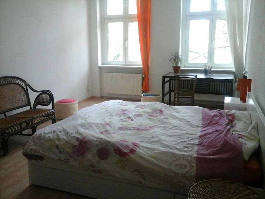the bedroom