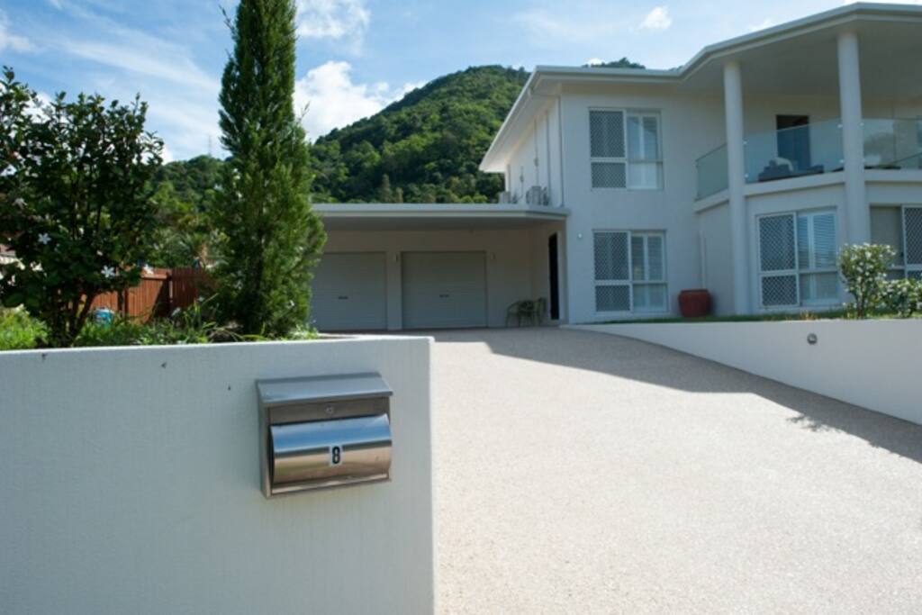 Double garaged parking and a big driveway, perfect for large families or groups.