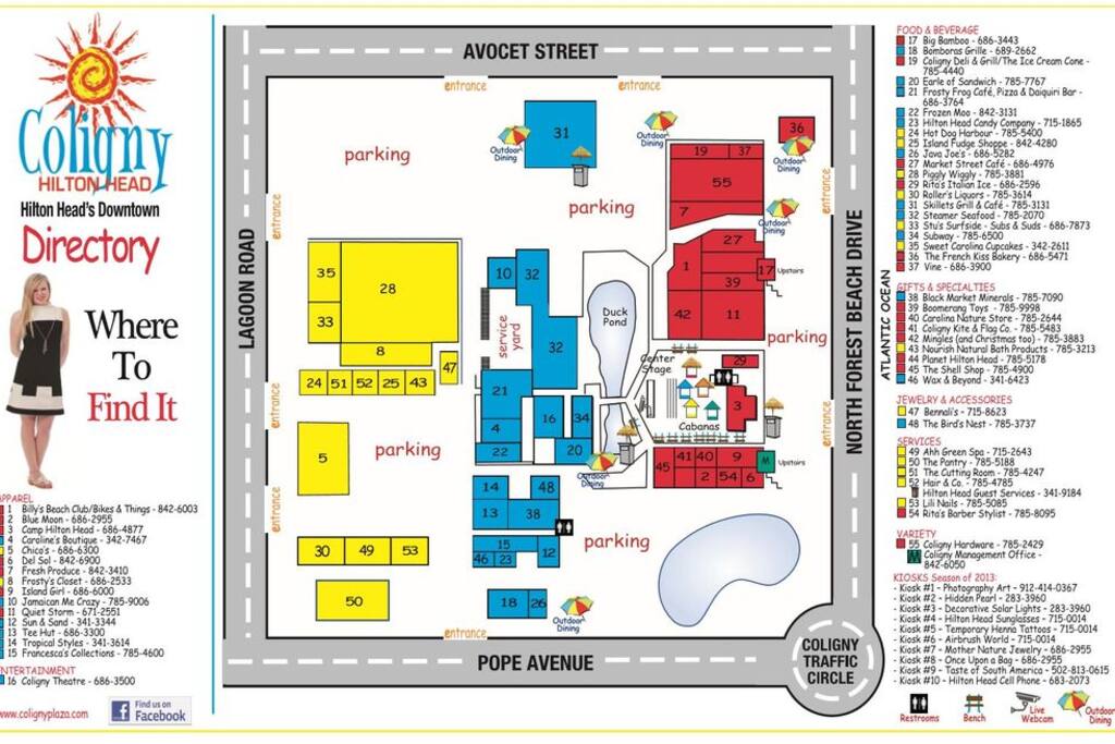 Coliny Plaza Map