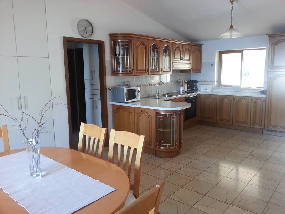 dining room and kitchen