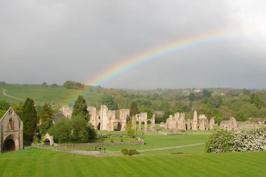 Easby Abbey from the garden