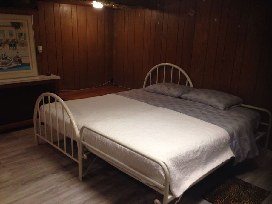 To put together the two small beds make a perfect king bed for a couple