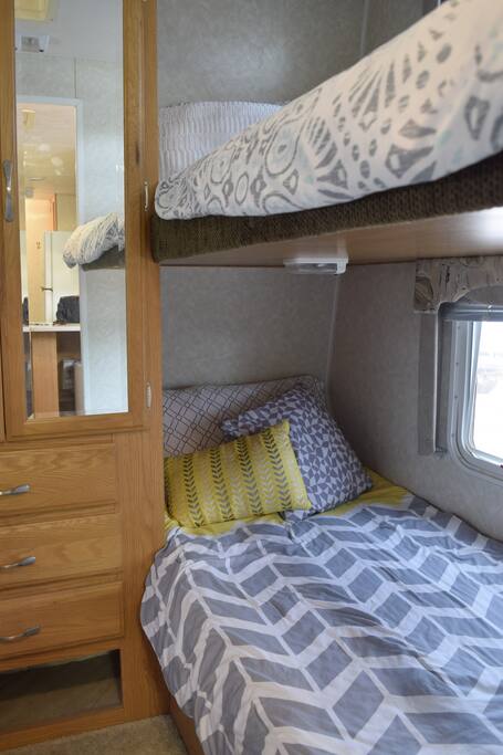 Bunk beds perfect for the kids or grandchildren!