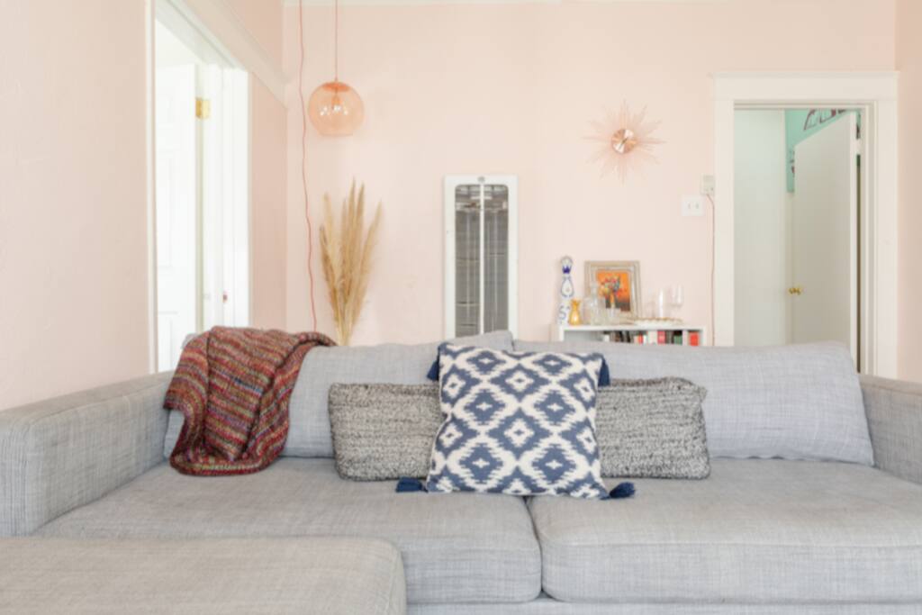 1920's era built-ins, retro chandeliers, and imported rugs are spotted throughout this vintage charmer.