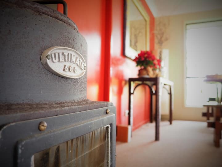The ULTIMATE 500 - wood burner which keeps our guests completely warm and cosy during the very cold winter months.