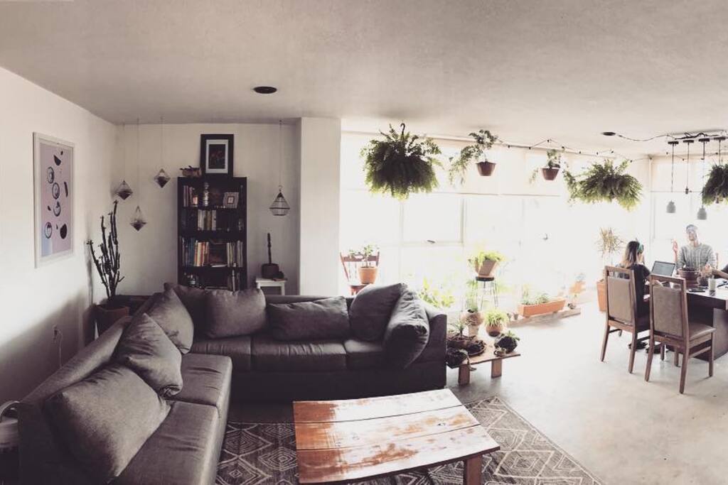 Living room and dinning room.