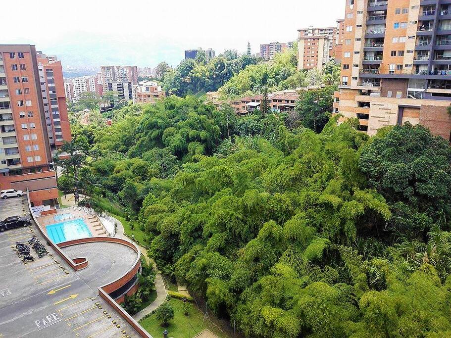 Vista de las zonas comunes desde el balcón