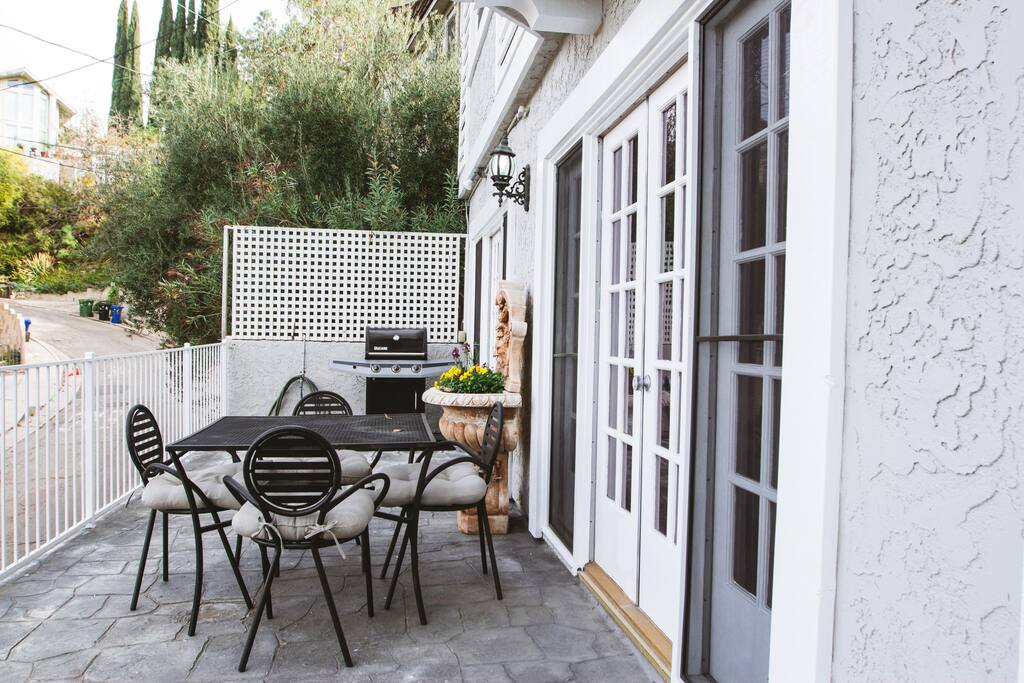 Front Patio with Dining and BBQ