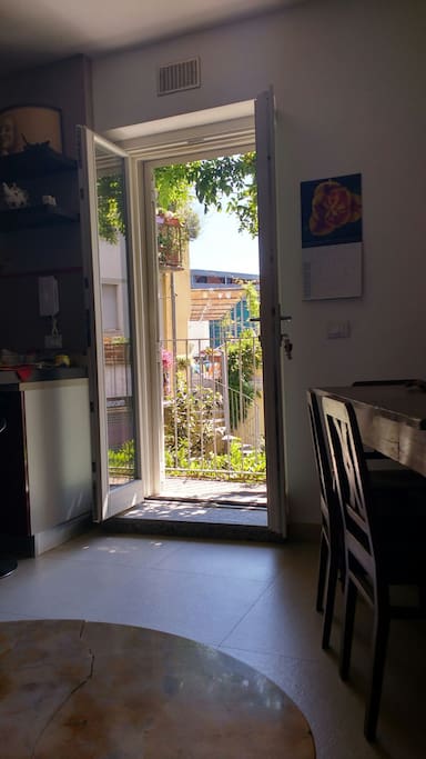 la vista dal soggiorno