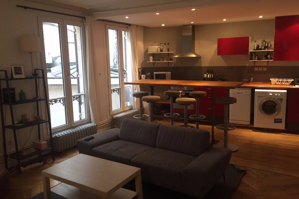 salon / cuisine ouverte