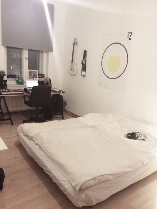 Bed and work space