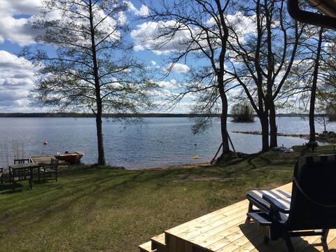 Great location with private beach