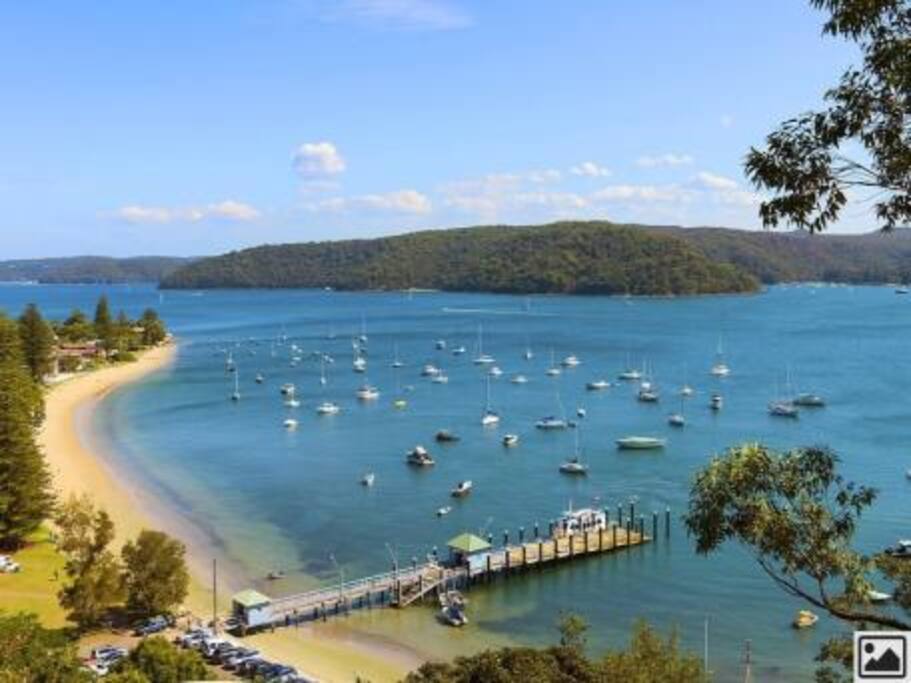 Actual view from the deck! AMAZING.
Overlooking the ferry wharf at Palm Beach.