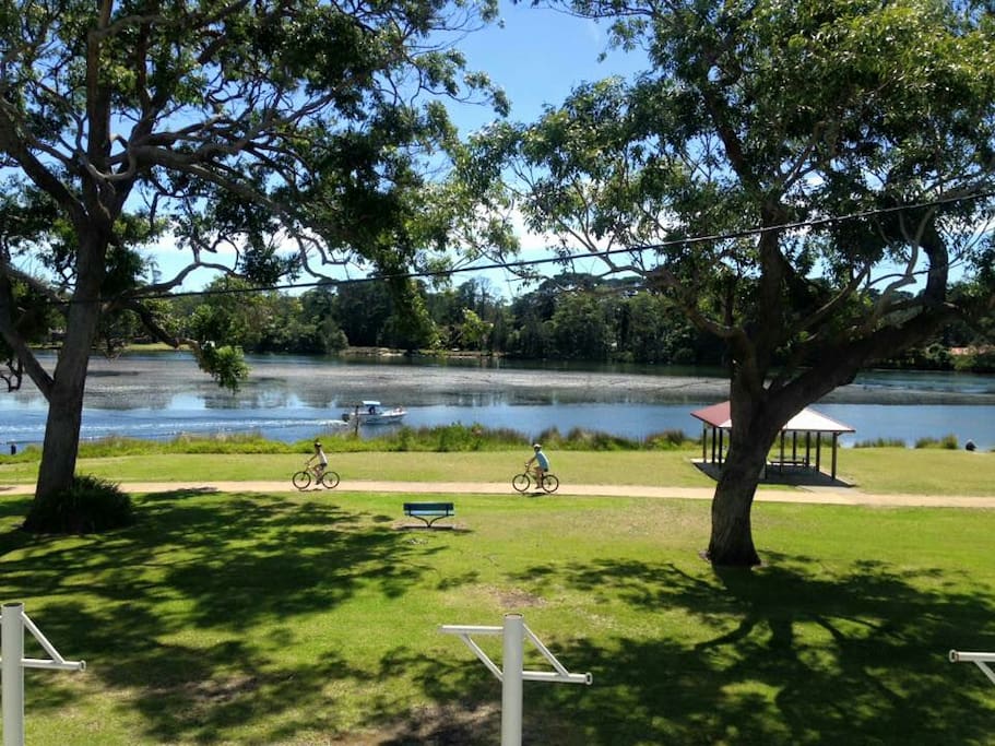view from the balcony