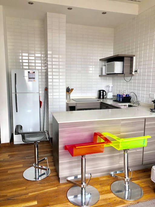 the Kitchen with everything you need to cook.