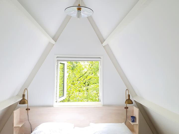 Slaapkamer voorzijde A-Frame Durbuy