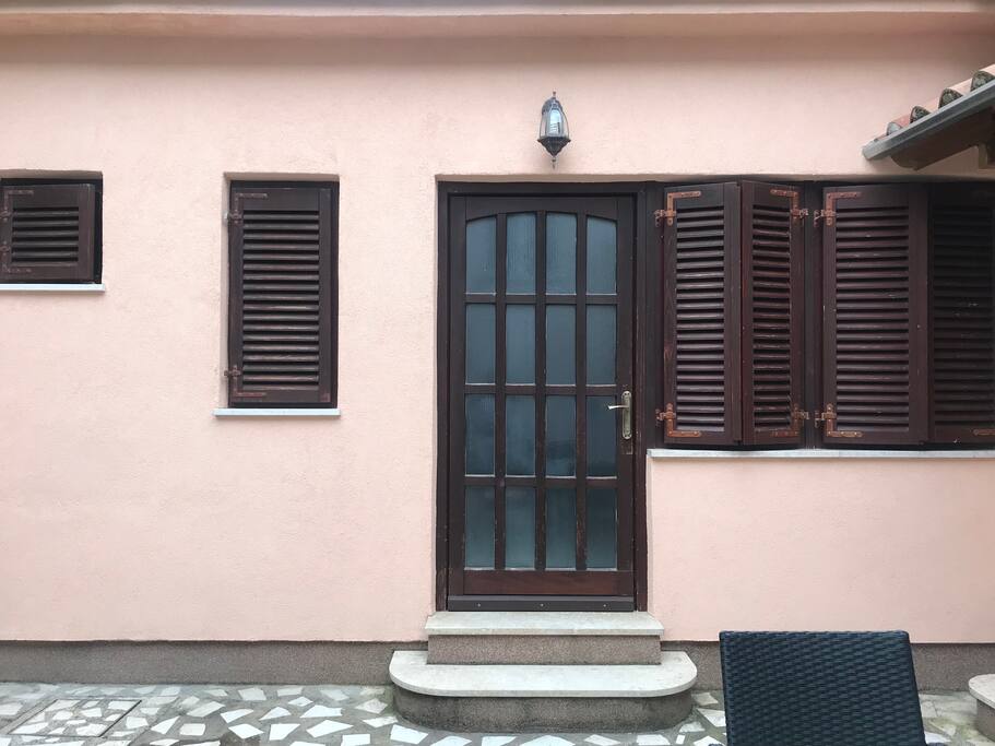 The entrance to where you will be sleeping