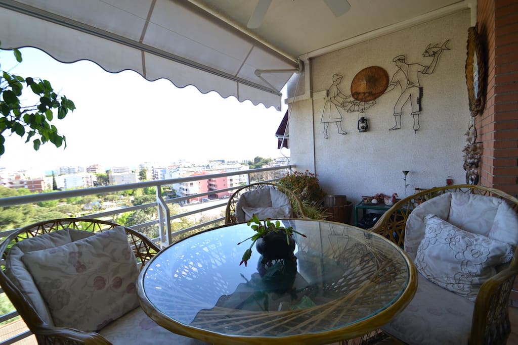 La terraza del apartamento (6 metros cuadrados)