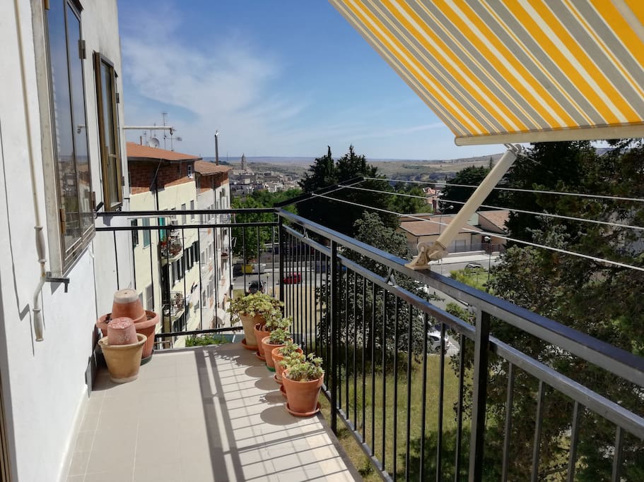 Balcone con vista panoramica.