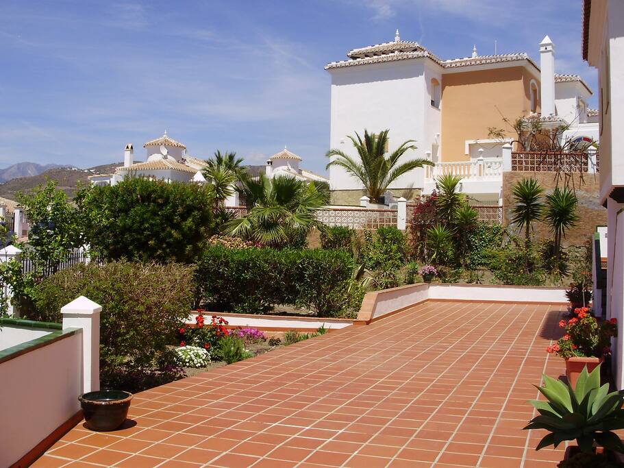 The front patio.