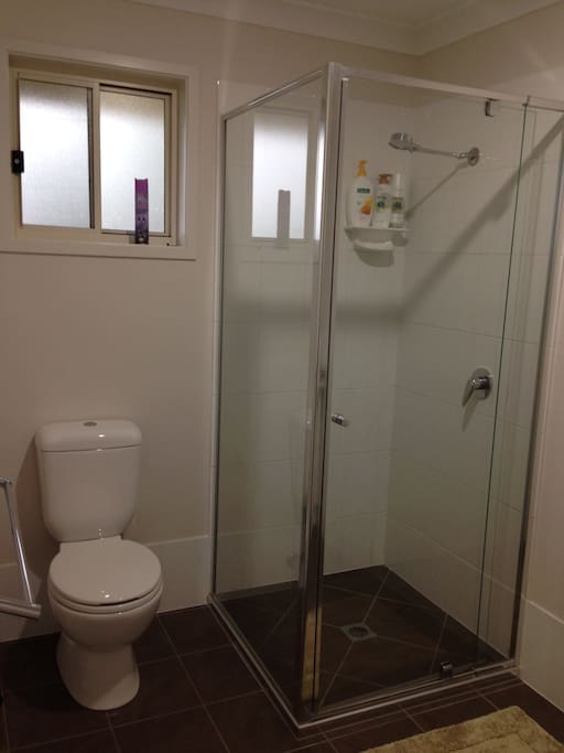 Own shower and toilet