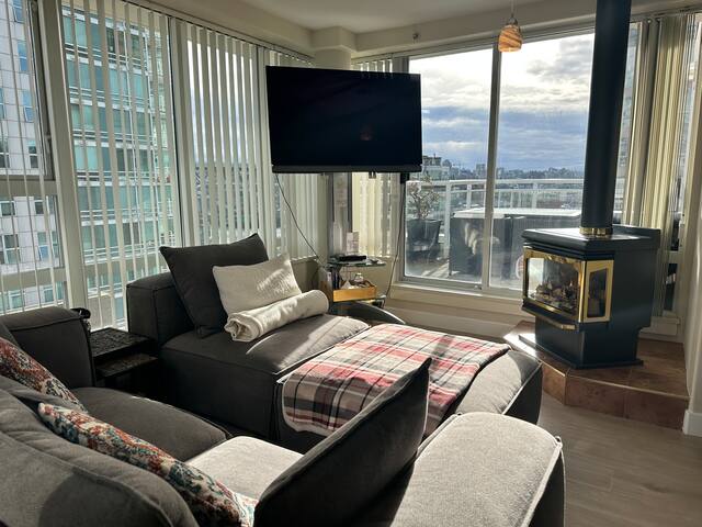 Penthouse w/ 3 Decks on Seawall with Water Views. gallery image 4