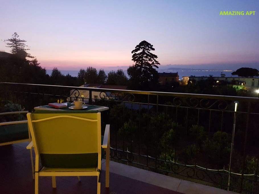 sunset from the terrace