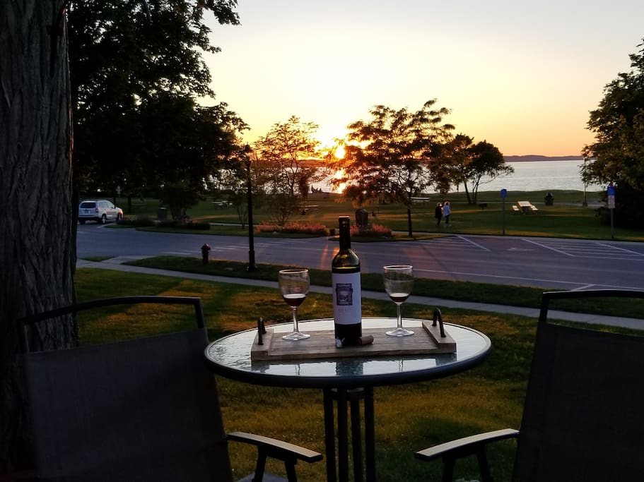 Enjoy watching the beautiful sunset from the front deck!