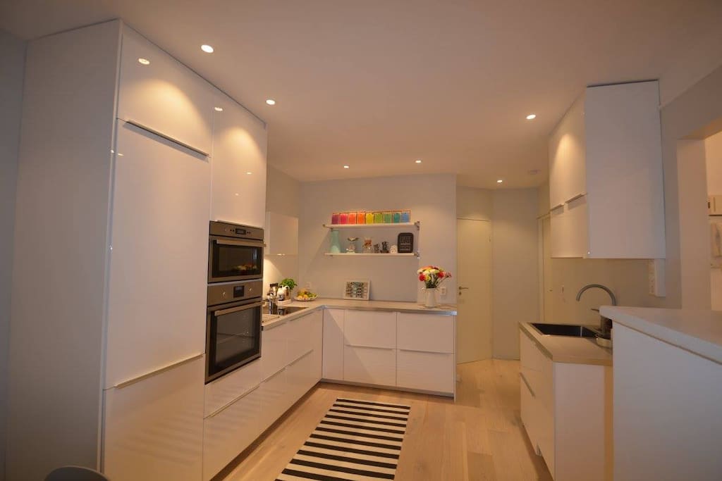 View to the new kitchen