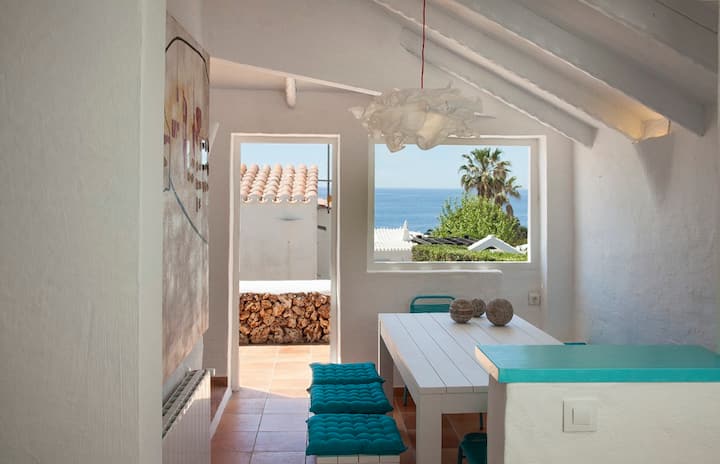 House in Menorca overlooking the sea (San Colomban)