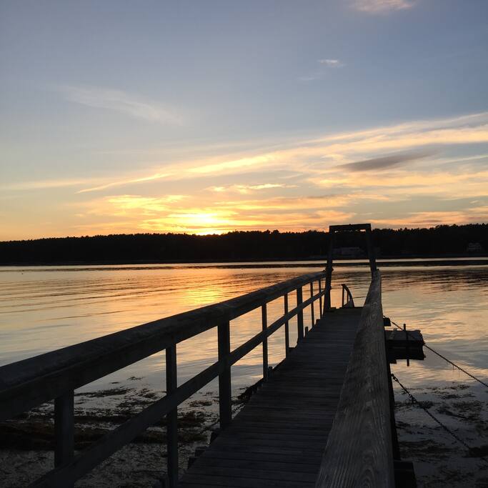 Sunset view over Orrs Island