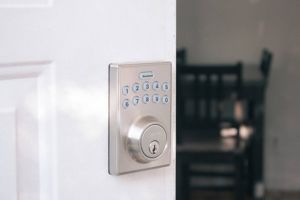 No Key needed. Code entry