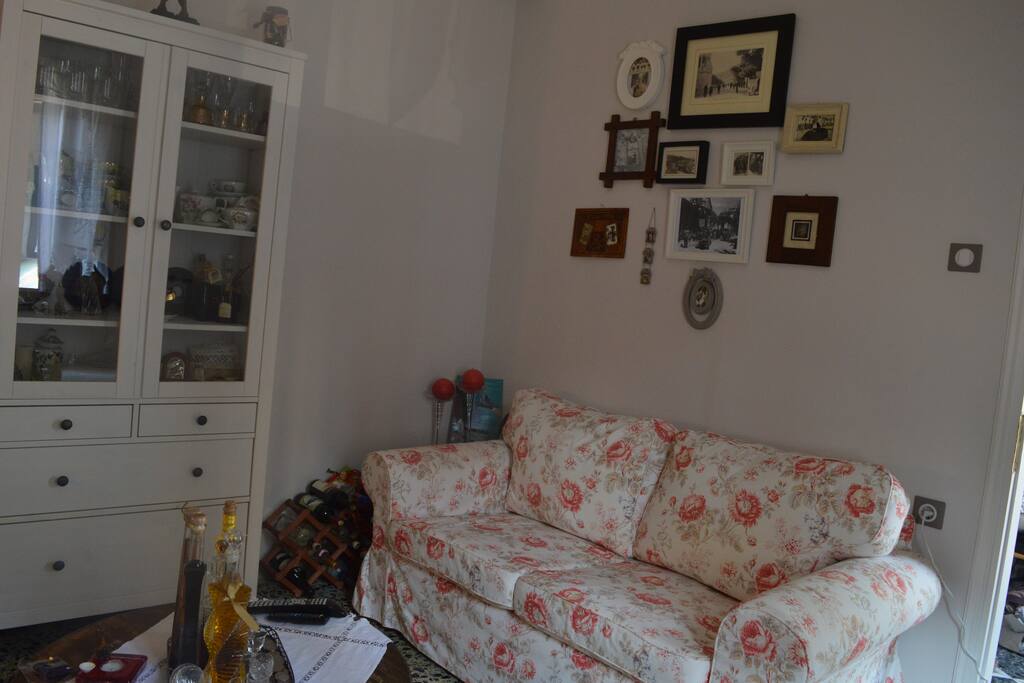 The living room.