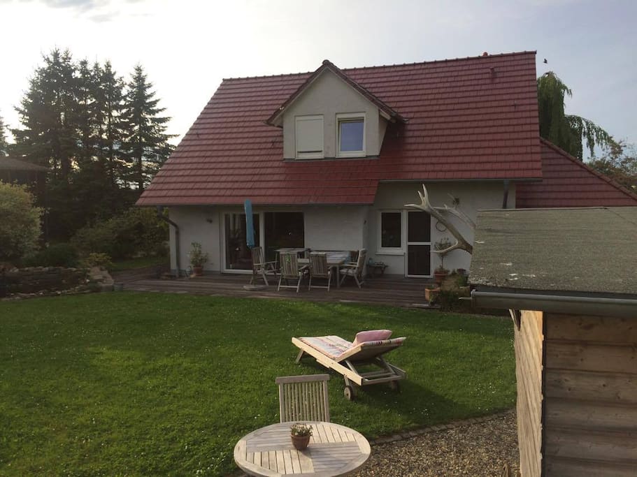 Garden and porch
