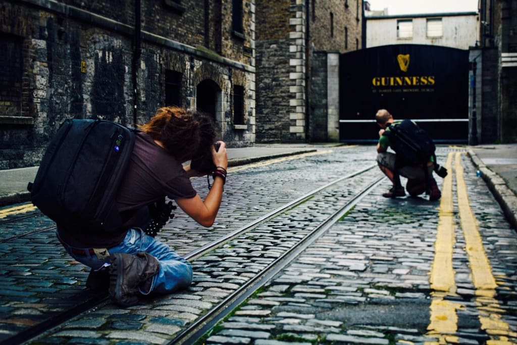 Guinness storehouse, 5 minutes walk from the apartment