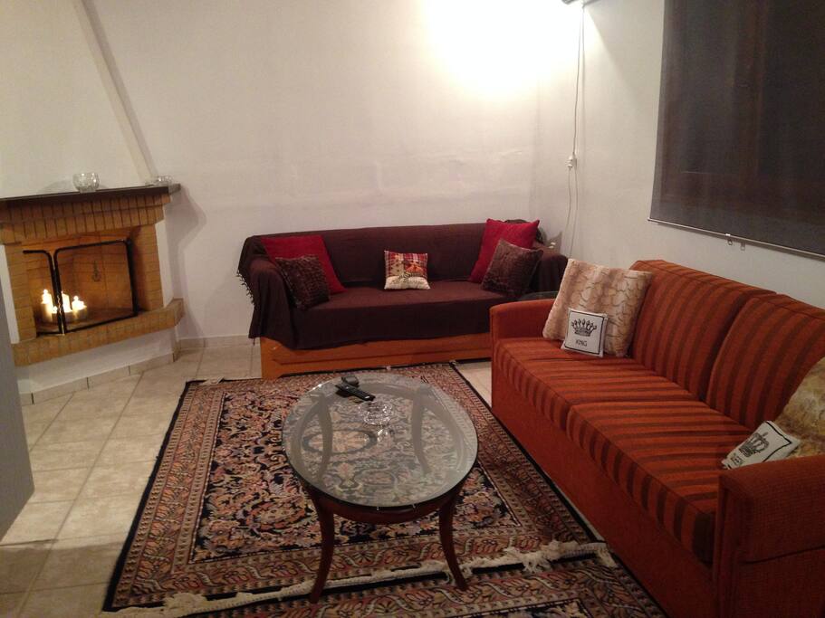 living room fireplace