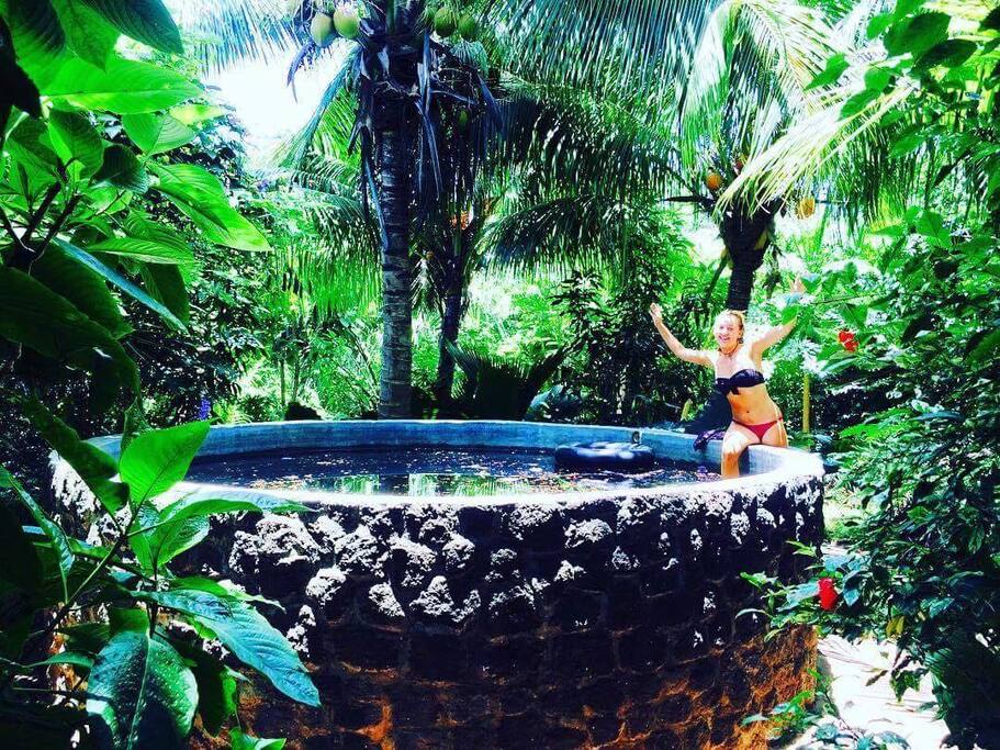Relax in our pool with some cocktails