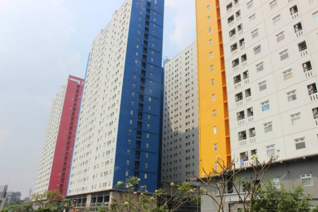The towers of Green Pramuka City Apartment