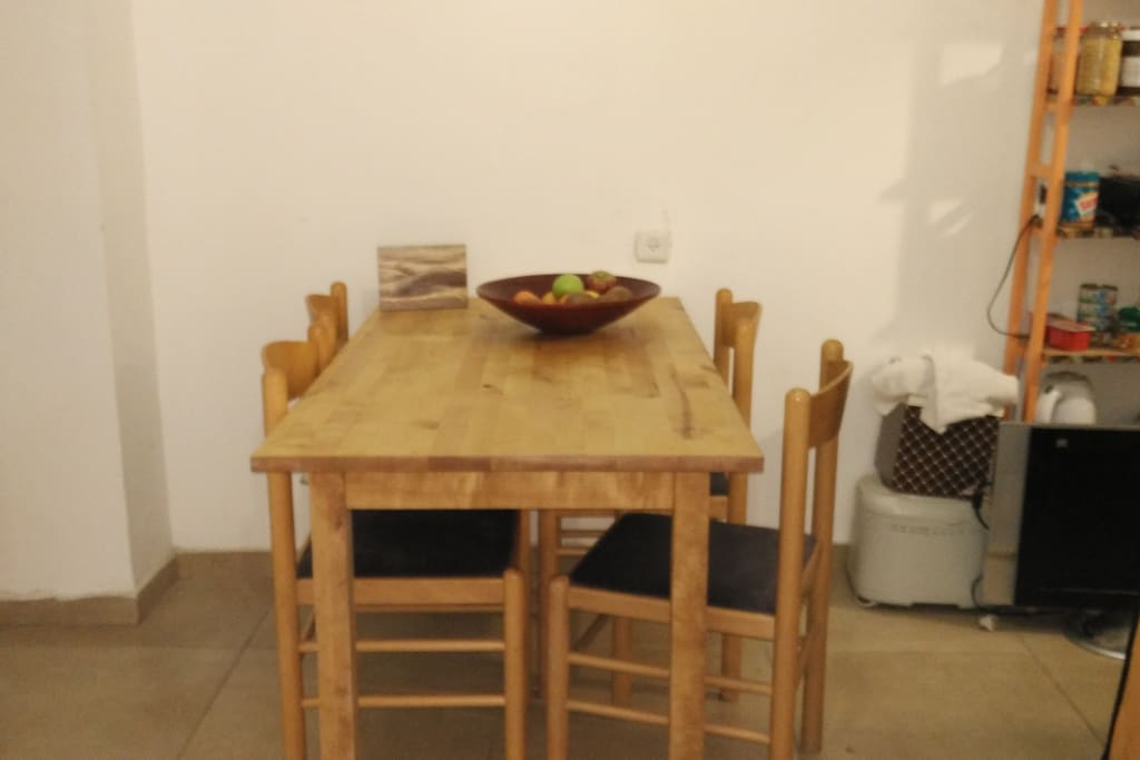 Eating table in the living room