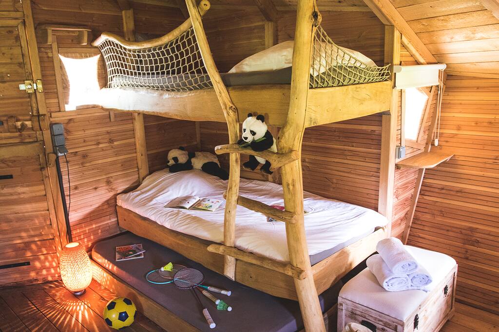 Escale des Châteaux de la Loire - cabane dans les arbres pour séjour en famille
