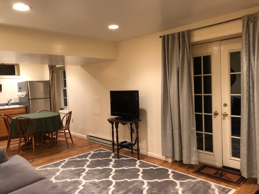 Entrance to apartment into living area.