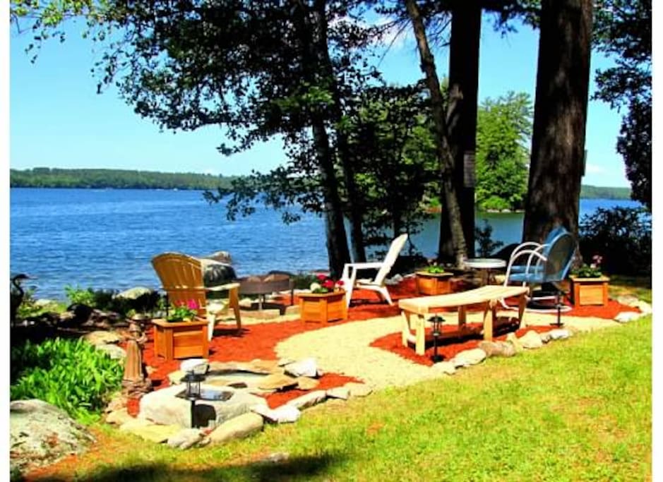 Front Patio with fire pit