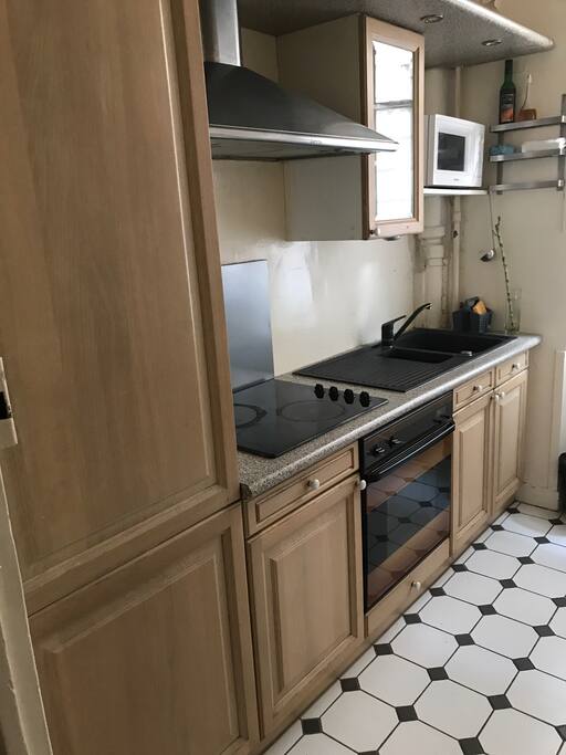 The kitchen with all equipment